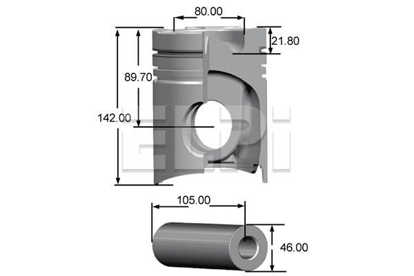 Piston LP181 2830 STD ELPI